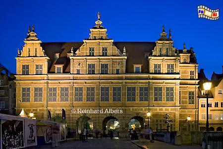Zielona Brama (Grnes Tor) - Ostseite zur Mottlau., Polen, Danzig, Gdańsk, Grnes Tor, Zielona, Brama, Langer Markt, Albers, Foto, foreal