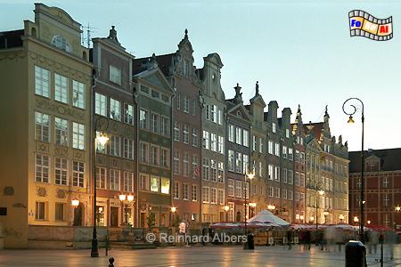 Brgerhuser am Długi Targ (Langen Markt)., Polen, Danzig, Gdańsk, Długi, Targ, Langer, Markt, Rechtstadt, Albers, Foto, foreal