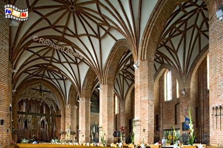 Die 1514 vollendete Brigittenkirche erlangte 1980 im Zusammenhang mit der Gewerkschaft Solidarność groe Bekanntheit., Polen, Danzig, Gdańsk, Altstadt, Brigittenkirche, Albers, Foto, foreal