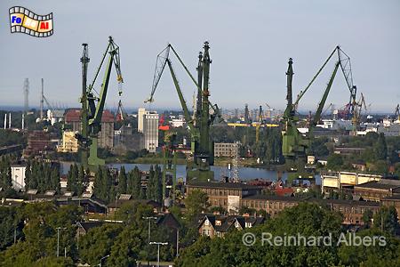 Gdańsk (Danzig) - Hafenkr�ne, Polen, Danzig, Gdańsk, Werft, Kr�ne, Albers, Foto, foreal