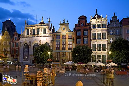 Długi Targ (Langer Markt) -
Artushof und s�chsische H�user., Polen, Danzig, Gdańsk, Neptunbrunnen, Langer, Markt, Długi, Targ, Albers, Foto, foreal