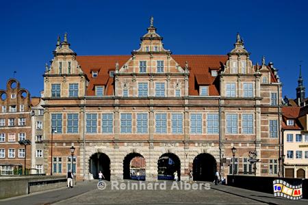 Zielona Brama (Grnes Tor). Zugang zum Langen Markt. 1564-68 im Stil des flmischen Manierismus errichtet. Entwurf: Hans Kramer aus Dresden. Bauleitung H. Regnier aus Amsterdam., Polen, Danzig, Gdańsk, Grnes Tor, Zielona, Brama, Grnes Tor, Albers, Foto, foreal