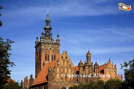 Katharinenkirche, die �lteste Kirche in Danzig, Polen, Danzig, Gdańsk, Rechtstadt, Katharinenkirche, Albers, Foto, foreal
