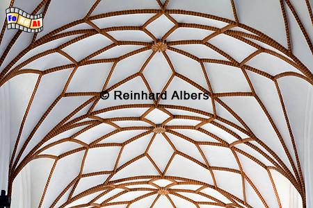 Kreuzrippengewlbe in der Trinitaskirche, Polen, Danzig, Gdańsk, Vorstadt, Trinitaskirche, Albers, Foto, foreal
