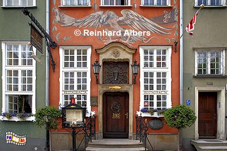 Gdańsk (Danzig) - Eingang des Restaurants: 

