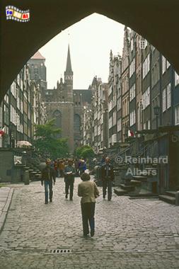 Ulica Mariacka (Frauengasse), Polen, Danzig, Gdańsk, Rechtstadt, Frauengasse, Ulica, Mariacka, Albers, Foto, foreal, Foto