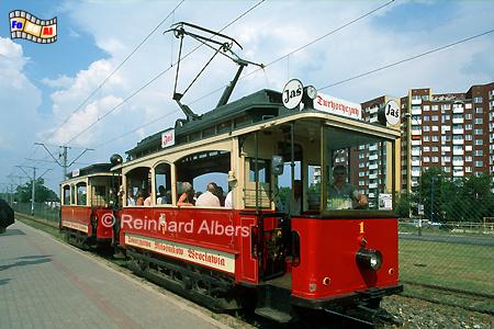 Wrocław (Breslau) - Historische Straenbahn fr Stadtrundfahrten., Polen, Polska, Breslau, Wroclaw, Niederschlesien, foreal, Albers, foto, Straenbahn