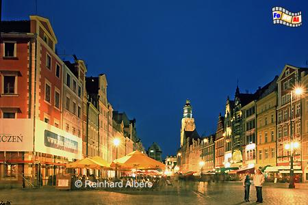 Wroclaw (Breslau) Rynek (Marktplatz Nordseite, Polen, Polska, Breslau, Wroclaw, Niederschlesien, foreal, Albers, foto, Rynek, Ring