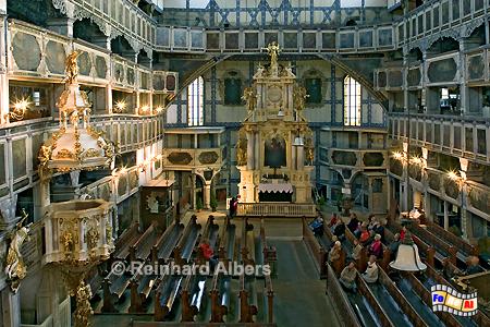 Jawor (Jauer) Friedenskirche aus dem Jahr 1655. Mit dem mehrstckigen Emporen bietet die Kirche Platz fr 6500 Personen., Polska, Polen, Schlesien, Jawor, Jauer, Friedenskirche, Weltkulturerbe