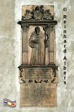 Henrykw (Heinrichau) - Heiligenfigur an der Auenfassade des Klosters., Polen, Polska, Schlesien, Albers, foreal, Foto, Heinrichau, Kloster, Henrykw