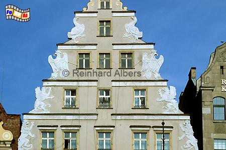 Wrocław (Breslau) - Haus zu den Greifen am Rynek (Ring)., Polen, Polska, Breslau, Wroclaw, Niederschlesien, foreal, Albers, foto, Ring, Rynek