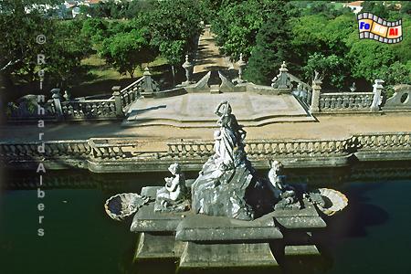 Wasserspiele im Park von Estoi., Portugal, Algarve, Estoi, Palast, Albers, Foto, foreal,