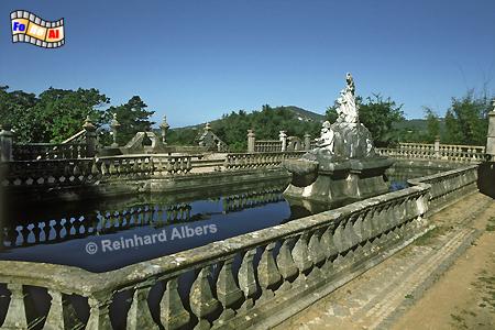 Wasserspiele im Park von Estoi., Portugal, Algarve, Estoi, Palast, Albers, Foto, foreal,