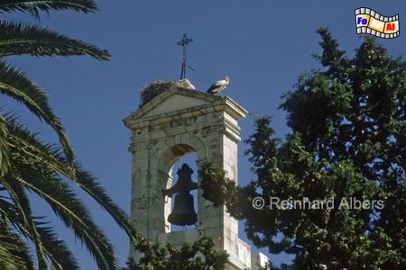 Faro - Stadttor Vila da Arco mit Storchennest., Portugal, Algarve, Faro, Arco, Albers, Foto, foreal,