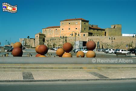 Faro - Die ehemalige Festung dient heute als Gef�ngnis., Portugal, Algarve, Faro, Festung, Albers, Foto, foreal,
