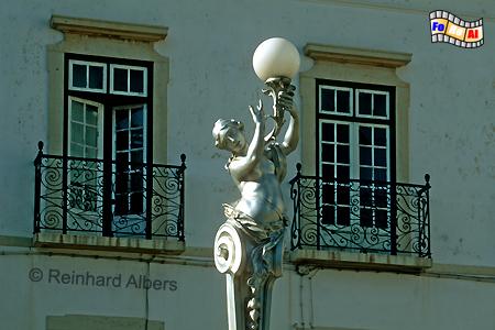 Portimo - Laterne am Largo 1 Dezembro, Portugal, Algarve , Portimo, Largo, Platz, Laterne, Albers, Foto foreal.
