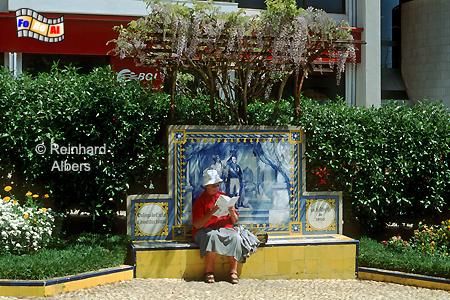 Portimo - Largo 1 Dezembro, Portugal, Algarve, Portimo, Largo, Azulejos, Platz, Albers, Foto, foreal.
