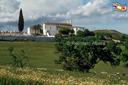Friedhof vor den Toren von Elvas., Portugal, Alentejo, Elvas, Friedhof, Albers, Foto, foreal,