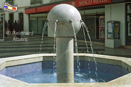 Lagos - Brunnen in der Fugngerzone, Portugal, Algarve, Lagos, Brunnen, Albers, Foto, foreal,
