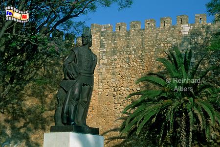 Lagos - Denkmal fr den Entdecker Gil Eanes, Portugal, Algarve, Lagos, Stadtmauer, Gil Eanes, Albers, Foto, foreal,