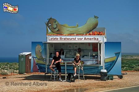 Cabo So Vicente - Die letzte Bratwurst vor Amerika., Portugal, Algarve, Vicente, Cabo, Wurststand, Albers, Foto, foreal,