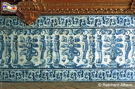 Lagos - Azulejos in der Kirche des Heiligen Antonius., Portugal, Algarve, Kirche, Antonius, Schnitzereien, Albers, Foto, foreal,