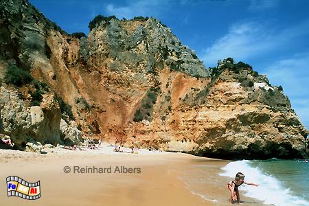 Praia do Camilo bei Lagos, Portugal, Algarve, Lagos, Ponta, Piedade, *raia da Camilo, Felsenkste, Albers, Foto, foreal,