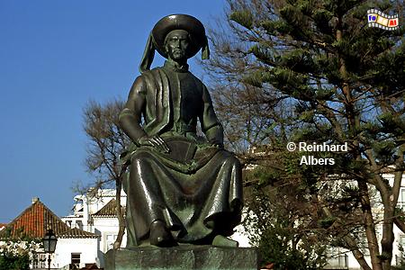 Lagos - Denkmal fr Heinrich den Seefahrer., Portugal, Algarve, Lagos, Seefahrer, Heinrich, Henrique, Albers, Foto, foreal,