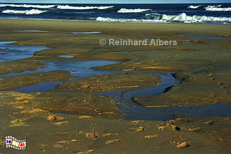 Praia do Barril bei Pedras d'el rei - Strandstrukturen, Portugal, Algarve, Pedras, Barril, Strand, Albers, Foto, foreal,