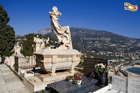 Menton - Friedhof auf dem Hgel oberhalb der Stadt, 