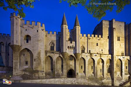 Avignon - Palais des Papes (Papstpalast), Frankreich, France, Avignon, Turm, Palast, Papst, Palais, Papes, Albers, foreal, Foto, Bild