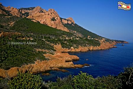 Corniche de L Esterel an der C�te d Azur, Frankreich, France, Corniche, Esterel, C�te, Azur, foreal, Albers, K�ste,