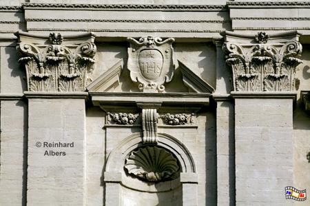 Avignon - Fassade des Mus�e Lapidaire, Frankreich, France, Avignon, Mus�e, Lapidaire, foreal, Albers, Foto, Bild, Provence,