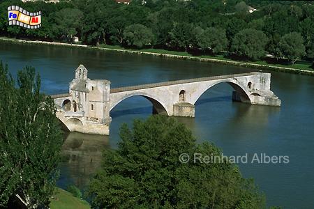 Avignon - Pont Saint-Bénézet, Frankreich, France, Avignon, Pont, Brücke, Bénézet, Albers, foreal, Foto, Bild