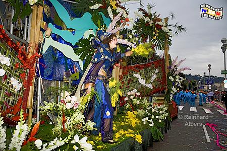 Nizza - Karneval Blumencorso, Frankreich, France, Cte, Azur, Nizza, Nice, foreal, Albers, Foto, Bild, Karneval