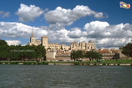 Avignon mit Papstpalast, Frankreich, France, Avignon, Palast, Papst, Palais, Papes, Albers, foreal, Foto, Bild