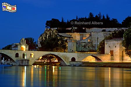 Avignon - Pont Saint-Bnzet, Frankreich, France, Avignon, Pont, Brcke, Bnzet, Albers, foreal, Foto, Bild