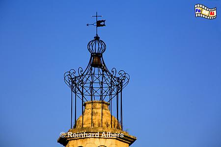 Fourns - Kirchturm in der Abendsonne, Provence, Frankreich, France, Fourns, Kirchturm, Glockenturm, foreal, Albers