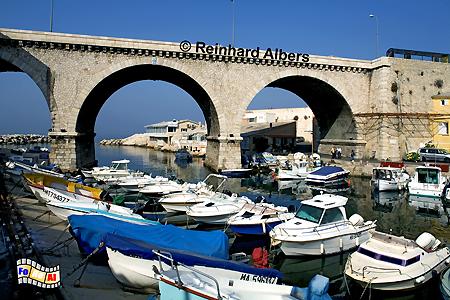 Vallon des Auffes - Alter Fischerhafen von Marseille, Frankreich, France, Provence, Marseille, Hafen, Fischer, Vallon, Auffes, foreal, Albers