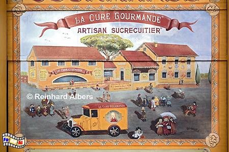 Marseille - Historisierende Werbetafel einer Biskuitterie., Frankreich, France, Provence, Marseille, Werbetafel, Biskuit, foreal, Albers