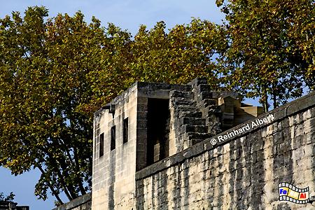 Avignon - Stadtmauer im Herbst, Frankreich, France, Avignon, Stadtmauer, Rempart, foreal, Albers, Foto, Bild,