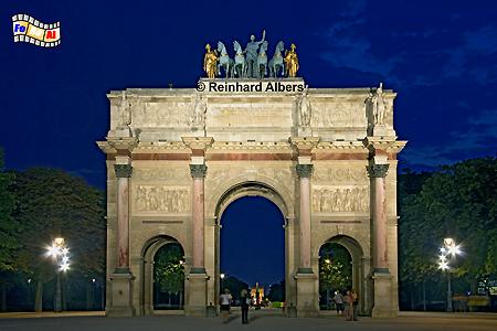 Arc de Triomphe du Carrousel, Frankreich, France, Paris, Arc, Triomphe, Carrousel, Quadriga, foreal, Albers,