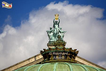 Opra Garnier - Kuppelfigur, Frankreich, France, Paris, Opra, Oper, Garnier, Albers, foreal,