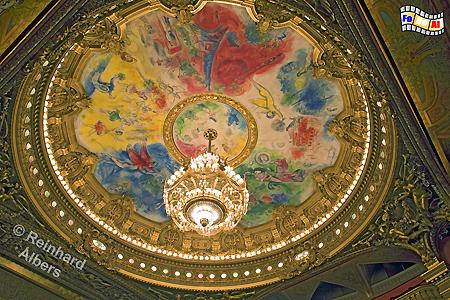 Opra Garnier mit Deckengemlde von Marc Chagall aus dem Jahr 1964., Frankreich, France, Paris, Opra, Oper, Garnier, Chagall, Albers, foreal,