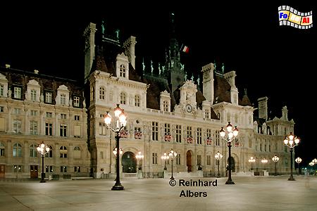 H�tel de Ville - Rathaus, Frankreich, France, Paris, H�tel, Rathaus, Albers, foreal