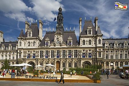 Htel de Ville - Rathaus, Frankreich, France, Paris, Htel de ville, Rathaus, foreal, Albers,