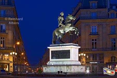 Place des Victoires mit Reiterstandbild Ludwig XIV., Frankreich, France, Paris, Ludwig XIV, foreal, Albers