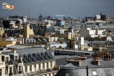 Dcherlandschaft - Ausblick von der Dachterrasse der Galeries Lafayette, Frankreich, France, Paris, Galerie, Lafayette, Dcher, berblick, foreal, Albers