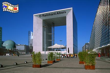 La D�fense - La Grande Arche, Frankreich, France, Paris, La D�fense, Arche, foreal, Albers