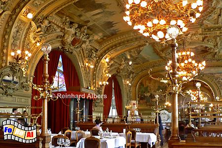 Le train bleu - Jugendstilrestaurant im Gare de Lyon, Frankreich, France, Paris, Gare de Lyon, Le train bleu, foreal, Albers
